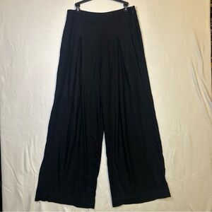 Lauren Ralph Lauren BLACK LABEL Wide Leg Pants Women Size 8 BLACK